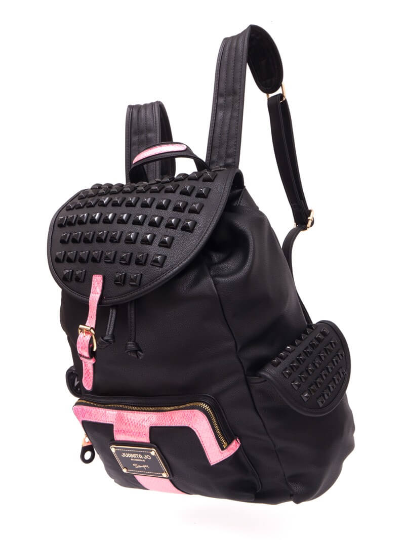 Mochila para notebook "14 negra y fucsia Marie Curie