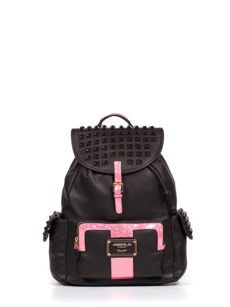 Mochila para notebook "14 negra y fucsia Marie Curie