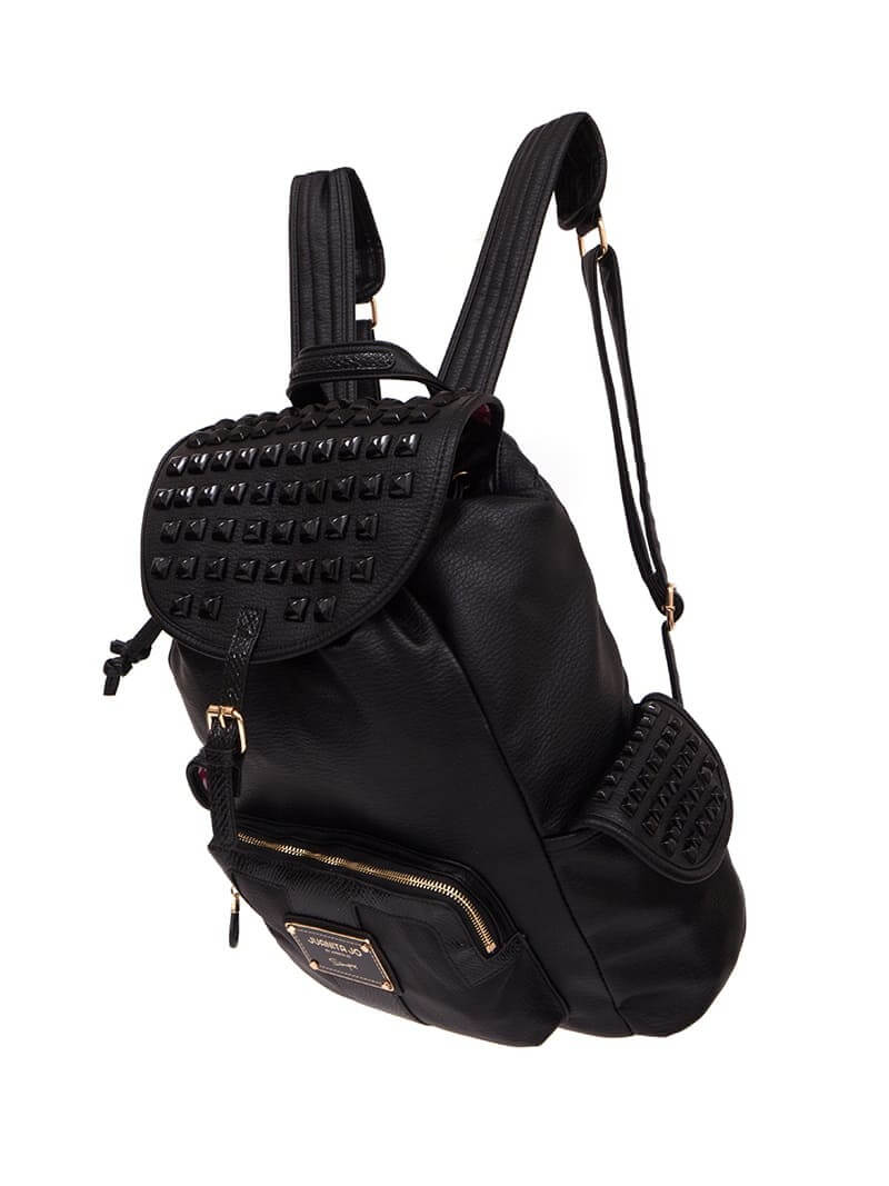 MOCHILA NEGRA MARIE CURIE  CON GLITTER