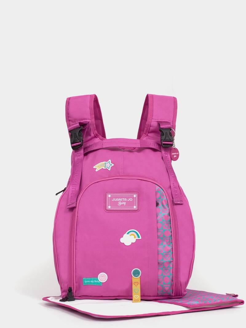 MOCHILA MATERNAL FUCSIA JUANITA BABY