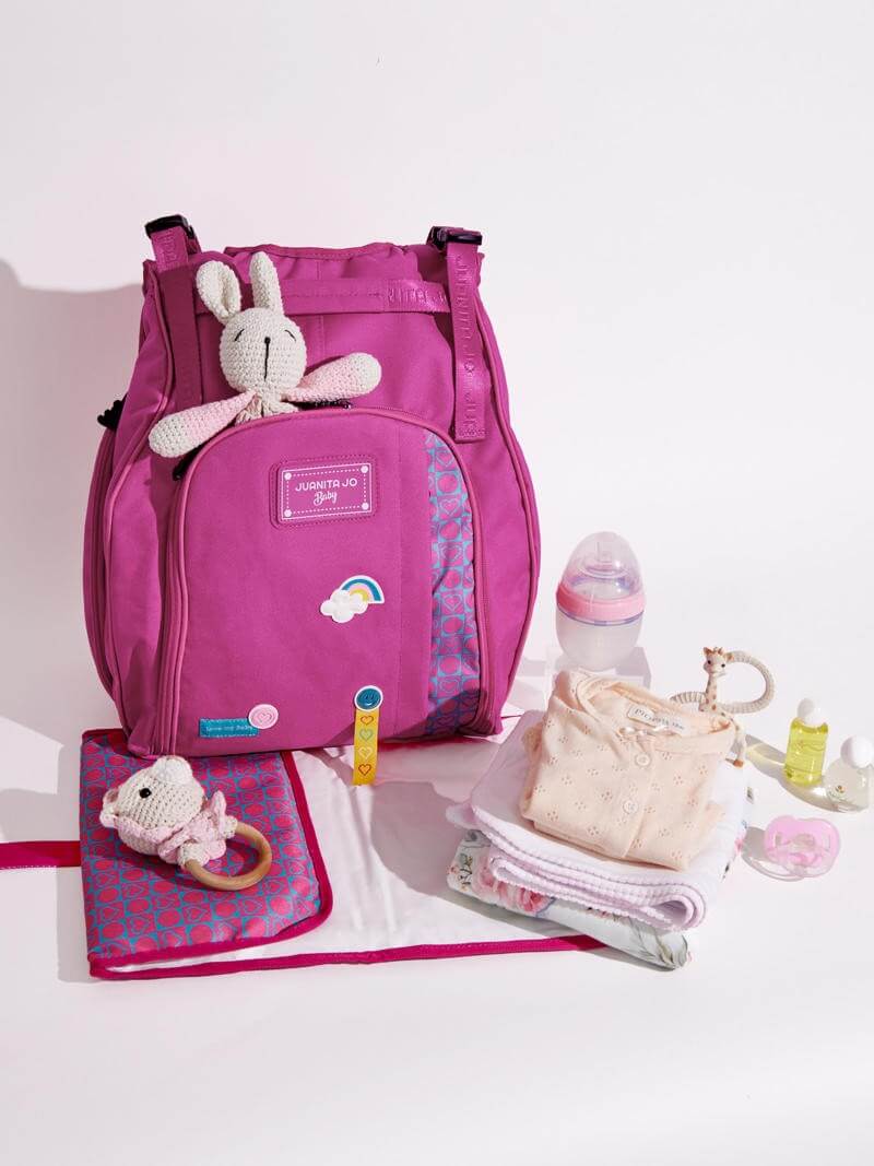 MOCHILA MATERNAL FUCSIA JUANITA BABY