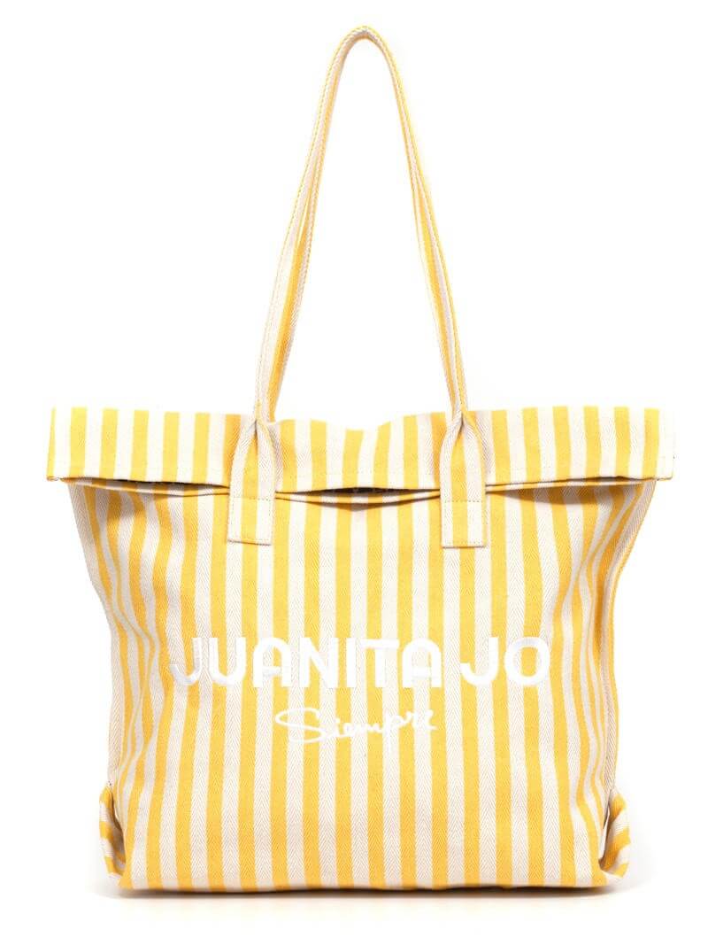 BOLSO DE PLAYA AMALFI AMARILLO GRANDE