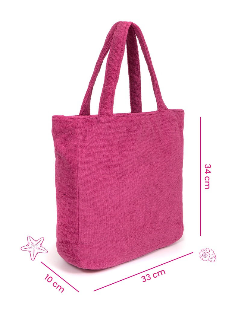 BOLSO DE PLAYA RECIFE FUCSIA