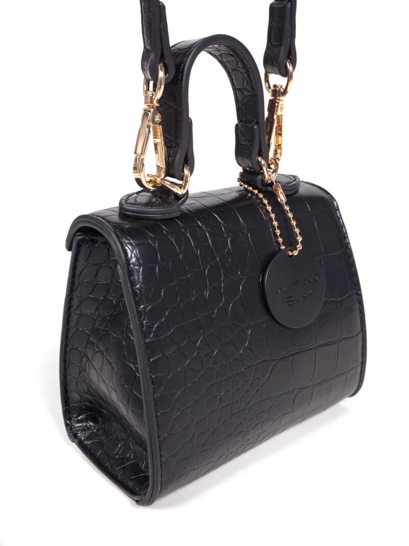 LIPSTICK BAG NEGRO CROCO SOPHIE