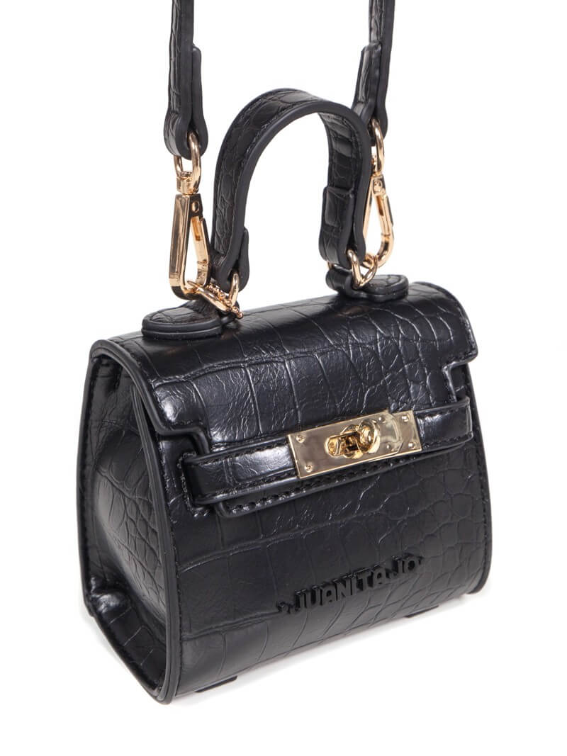 LIPSTICK BAG NEGRO CROCO SOPHIE