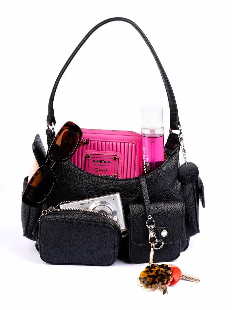 Cartera baguette negra Emilia