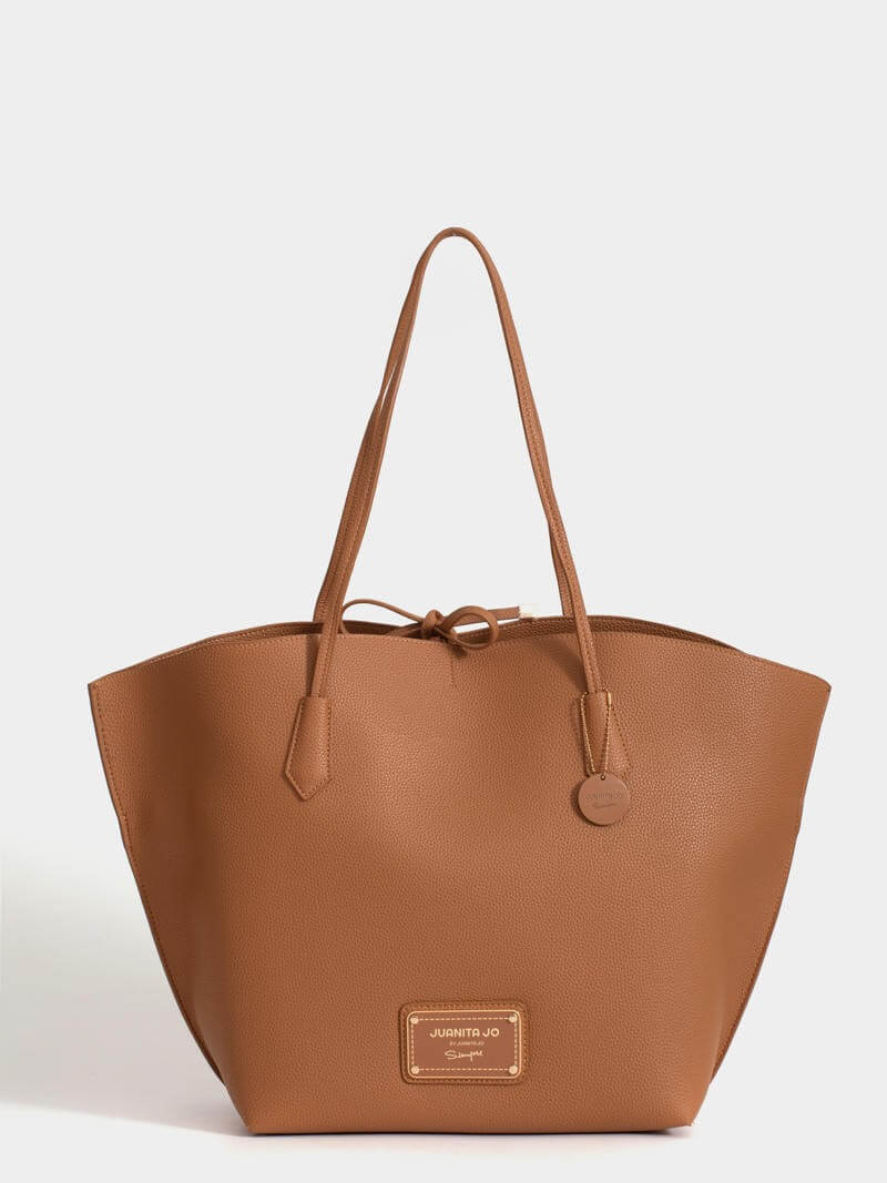 Shopping bag trapecio camel Madison