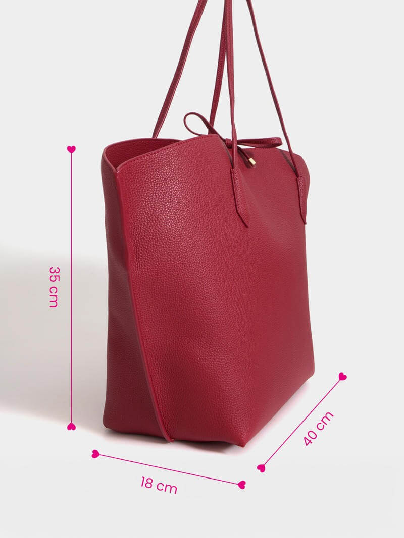 Shopping bag trapecio rojo Madison