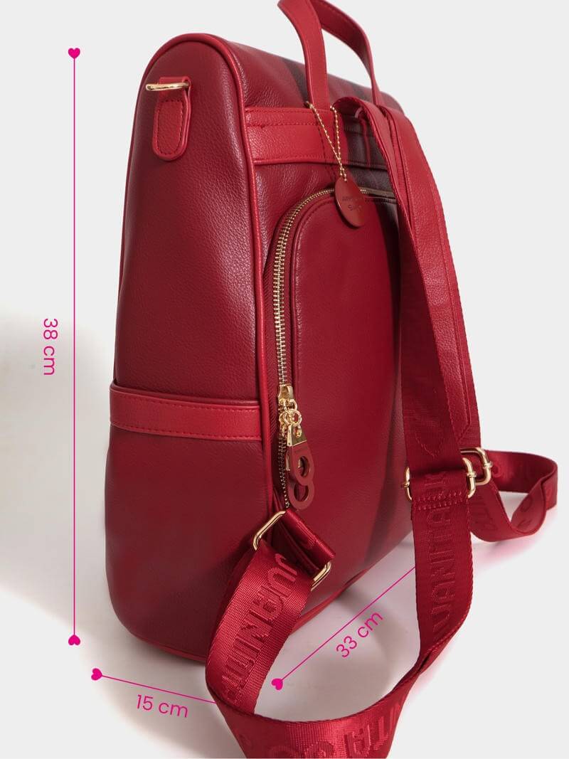 Mochila antirrobo roja Belén