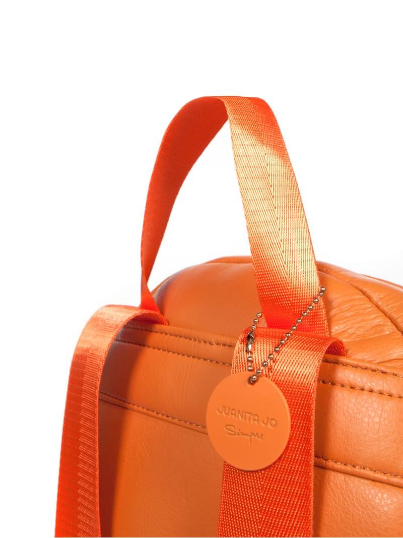 MOCHILA PUFFER  NARANJA MELANIE