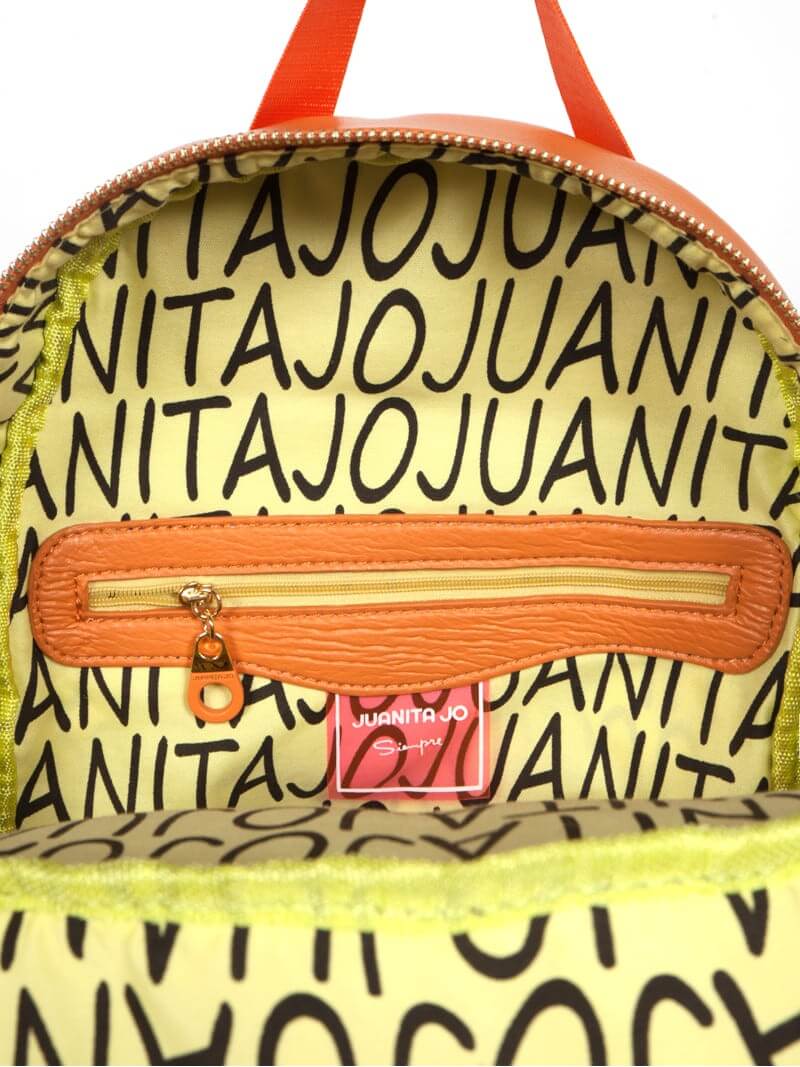 MOCHILA PUFFER  NARANJA MELANIE