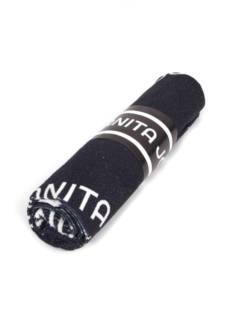 TOALLÓN  PLAYERO MONOGRAM NEGRO