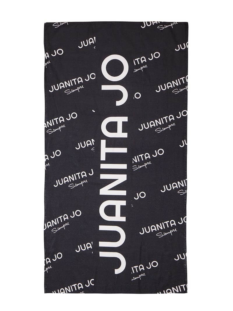 TOALLÓN  PLAYERO MONOGRAM NEGRO