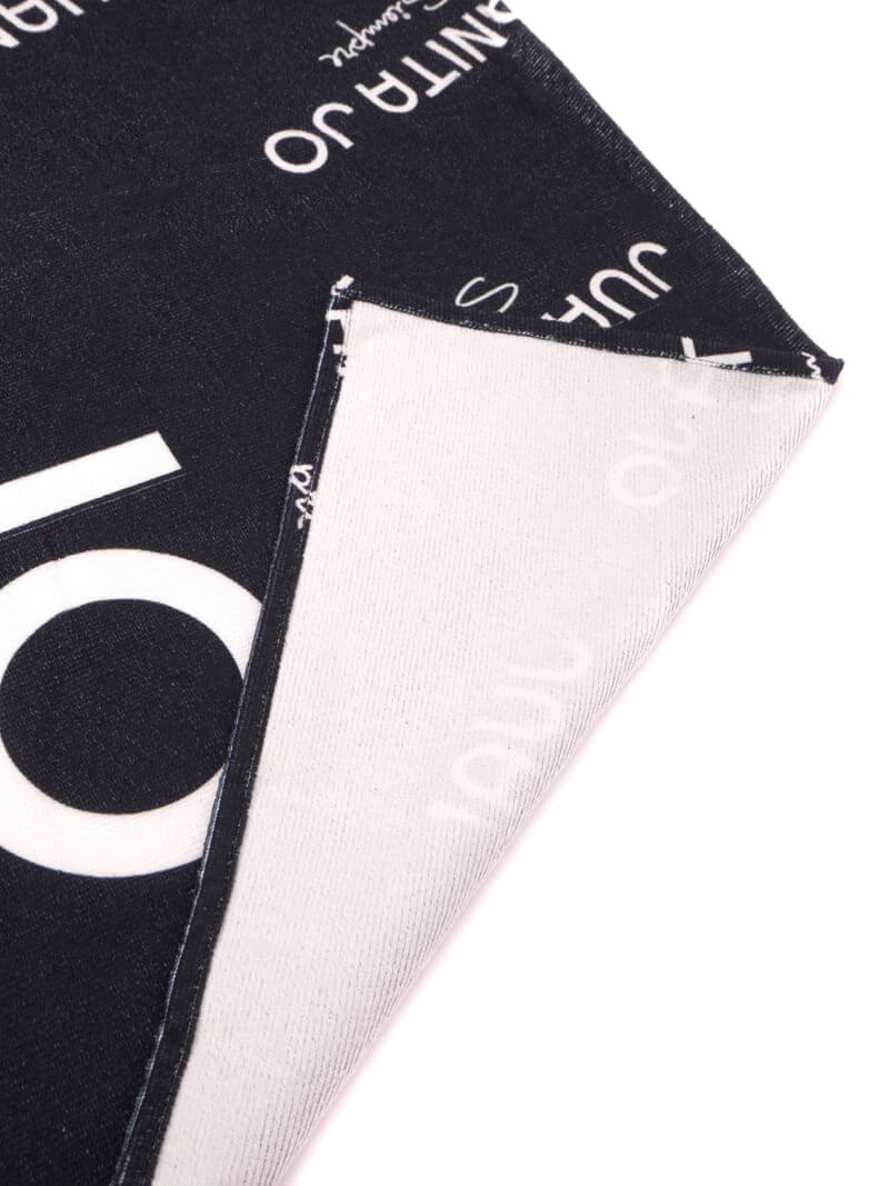 TOALLÓN  PLAYERO MONOGRAM NEGRO