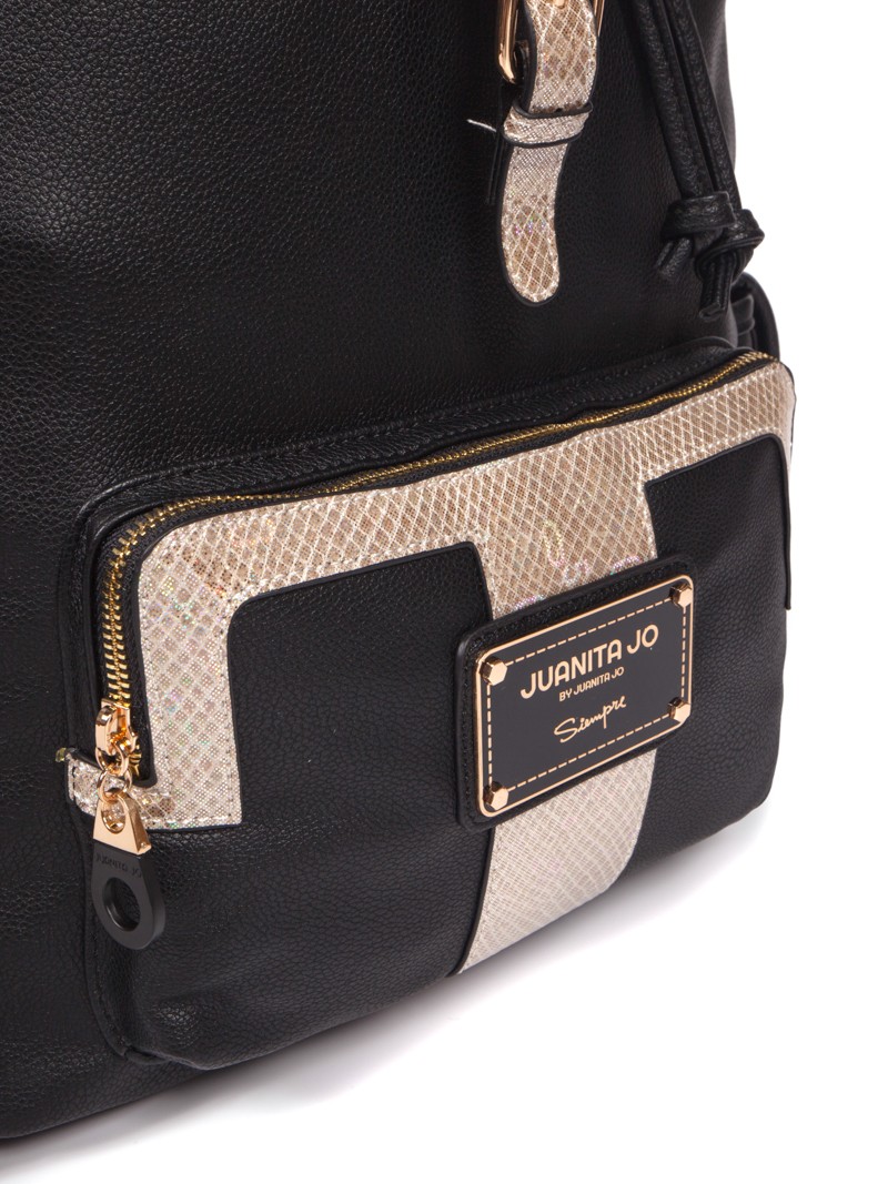 Mochila para notebook de "14 negra y oro Mari Curie