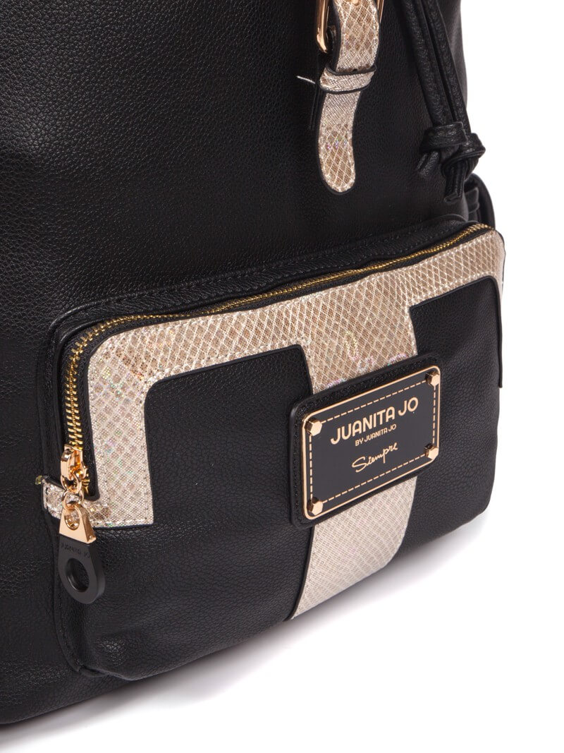 Mochila para notebook de "14 negra y oro Mari Curie