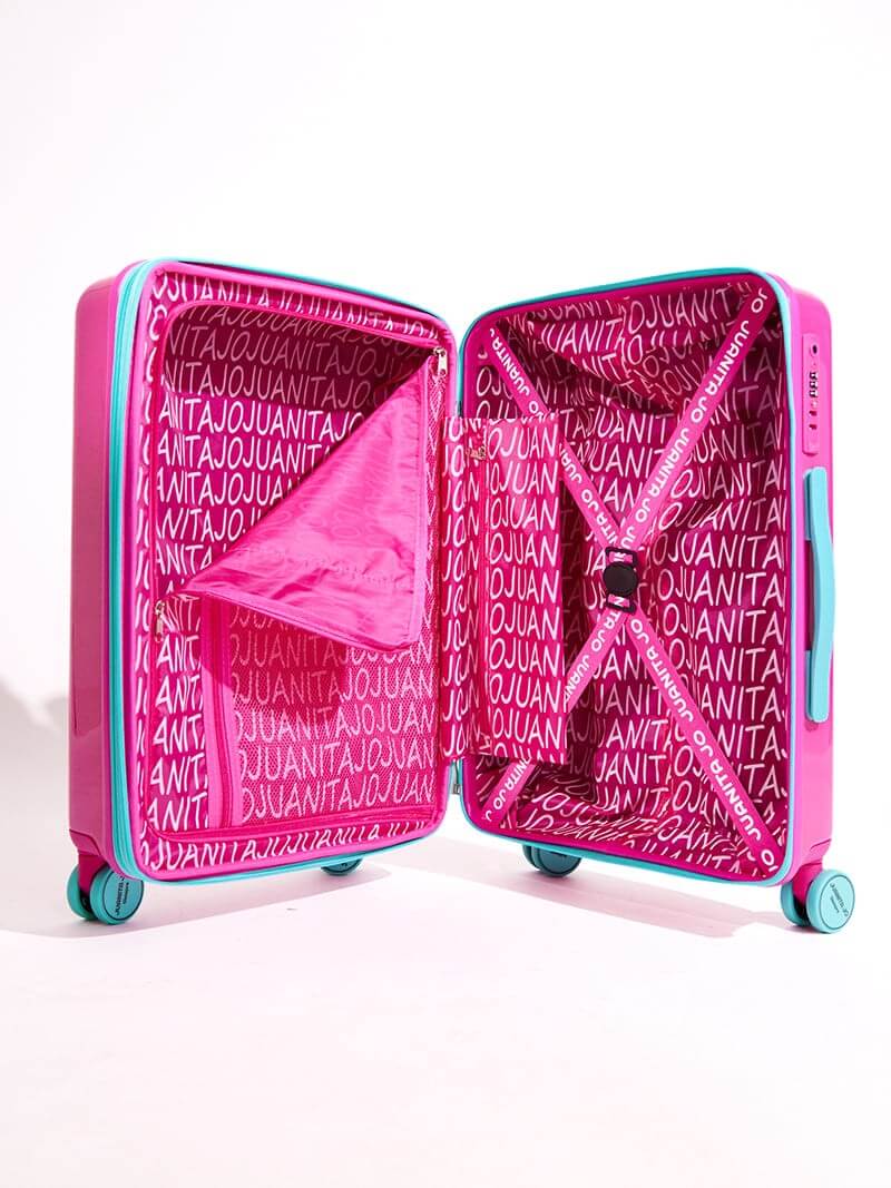 Valija fucsia de 23 kilos