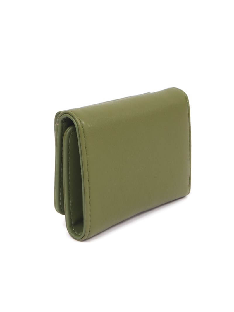 BILLETERA VERDE PEQUEÑA CON BOLSILLO EXTERNO