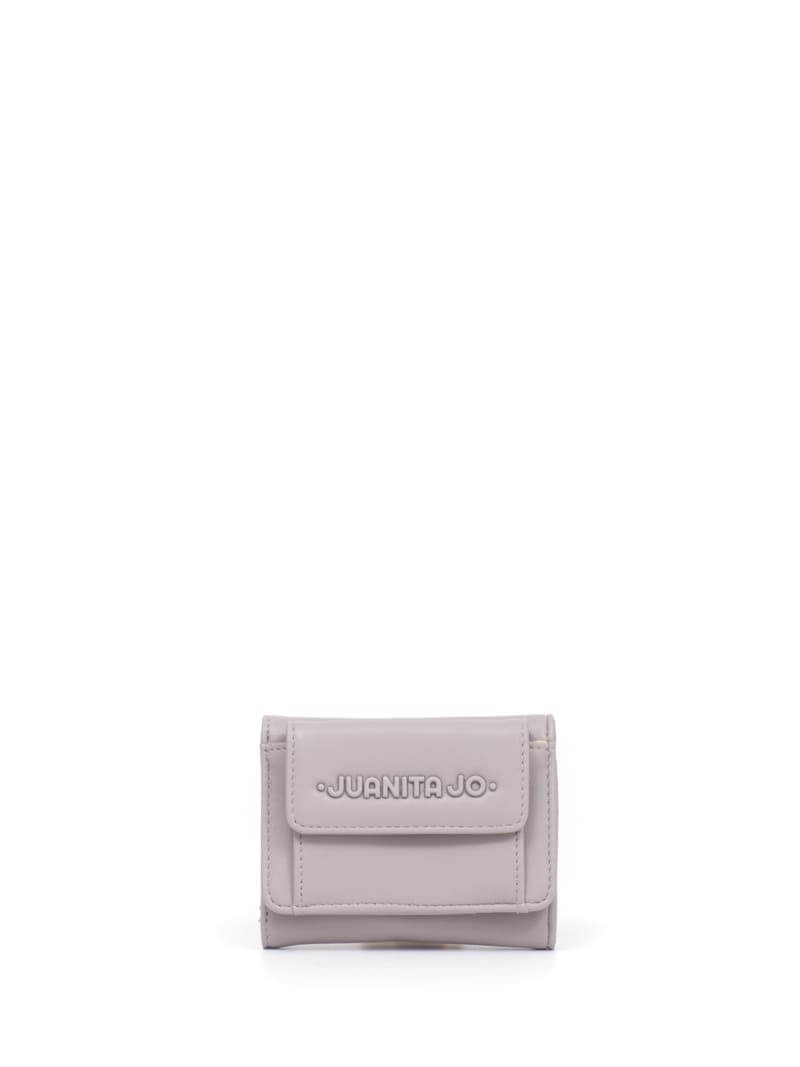 BILLETERA GRIS PEQUEÑA CON BOLSILLO EXTERNO