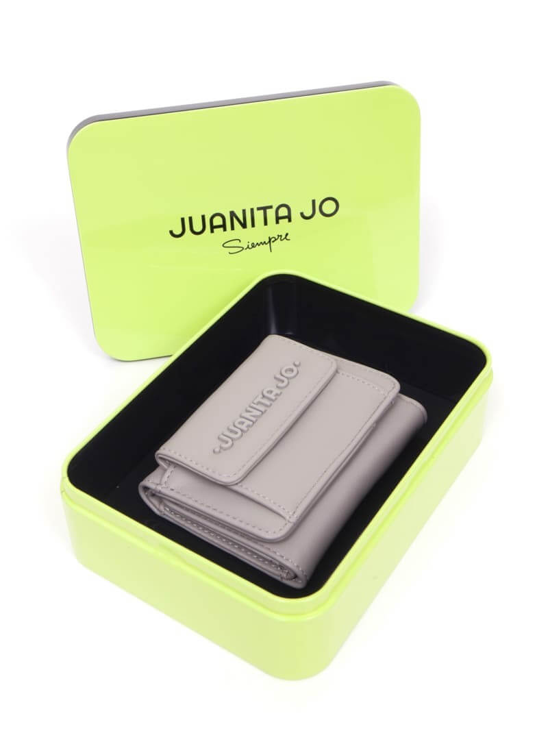 BILLETERA GRIS PEQUEÑA CON BOLSILLO EXTERNO