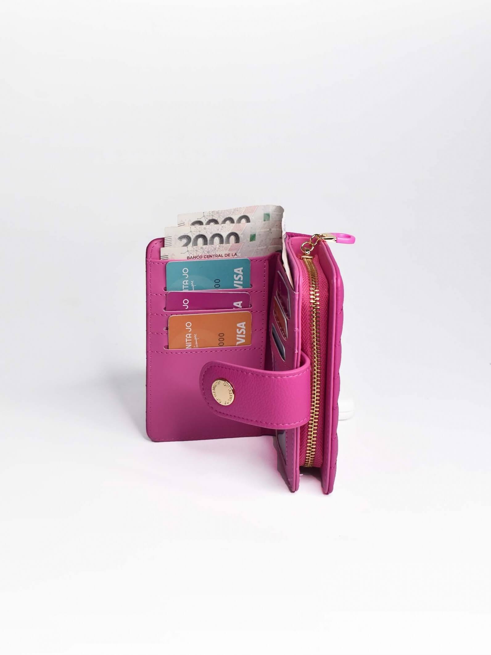 BILLETERA PEQUEÑA FUCSIA