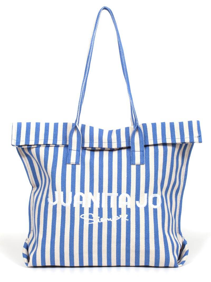 BOLSO DE PLAYA AMALFI AZUL GRANDE