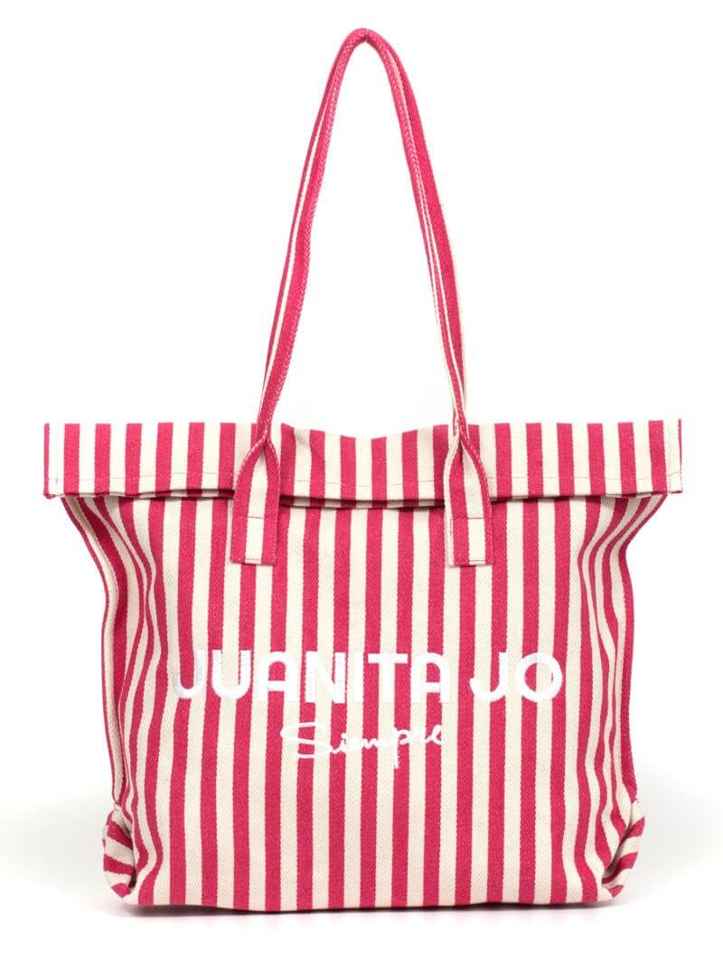 BOLSO DE PLAYA AMALFI FUCSIA GRANDE