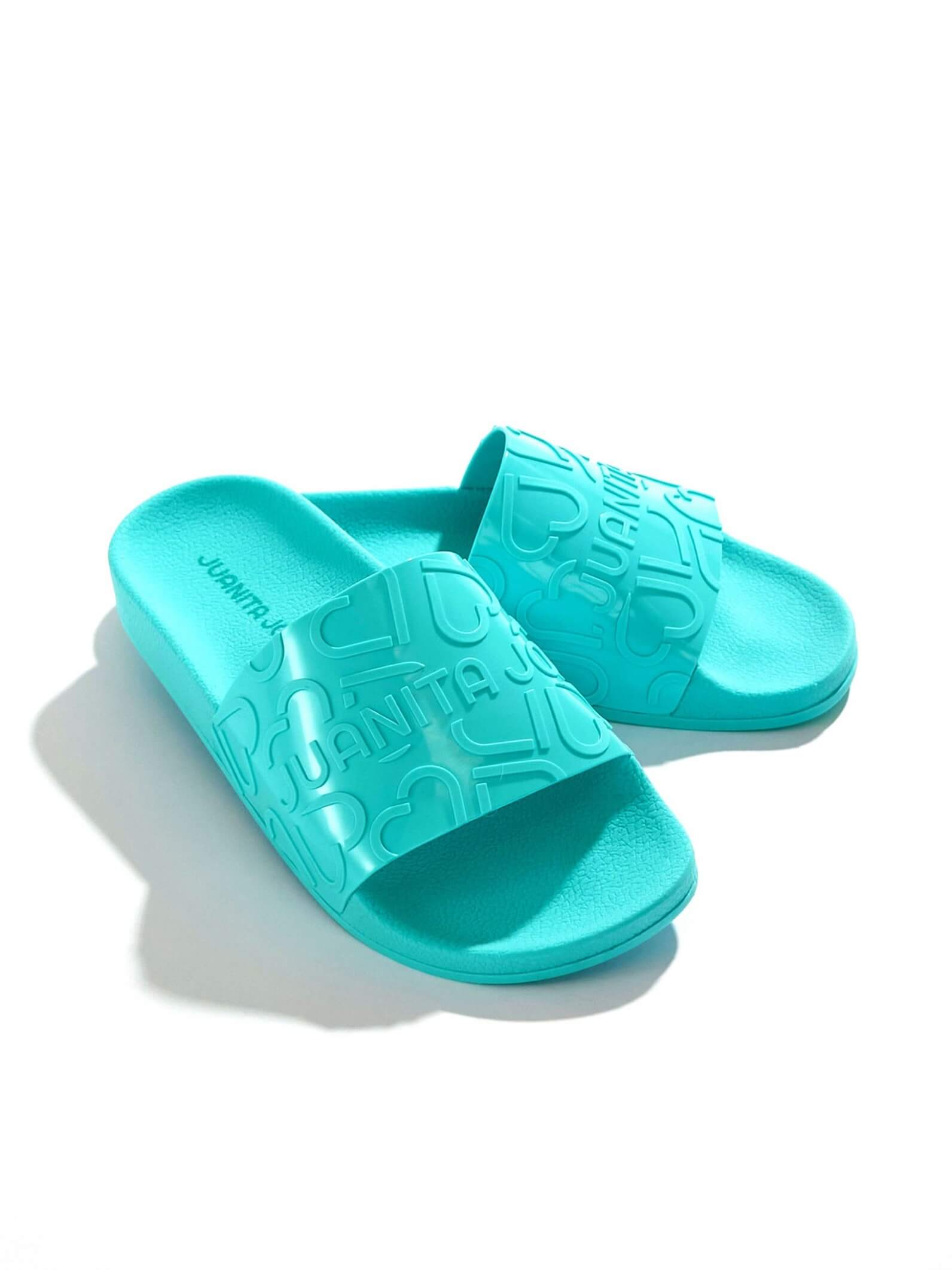 OJOTAS MONOGRAM TURQUESAS