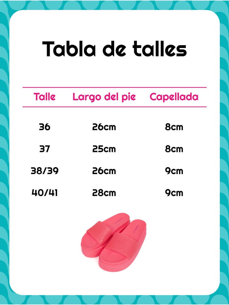 OJOTAS MONOGRAM CON PLATAFORMA FUCSIAS