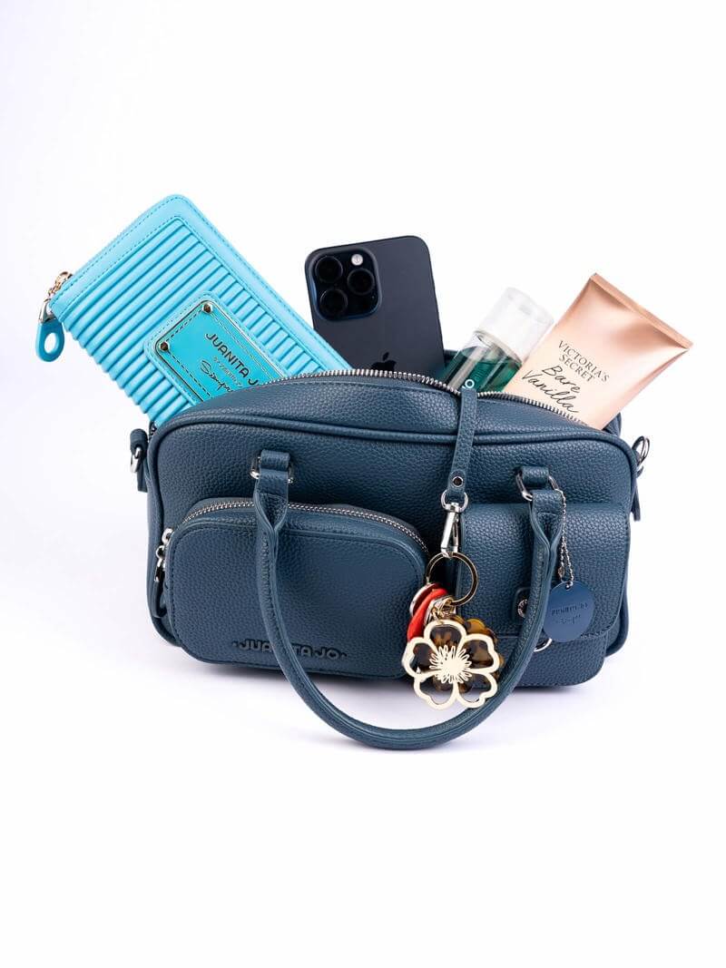 Cartera baulito azul Emilia