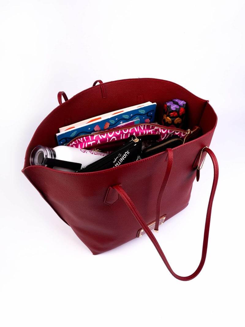Shopping bag trapecio rojo Madison
