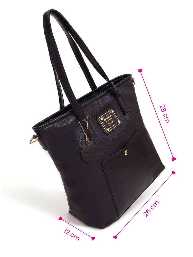 Cartera negra Duo