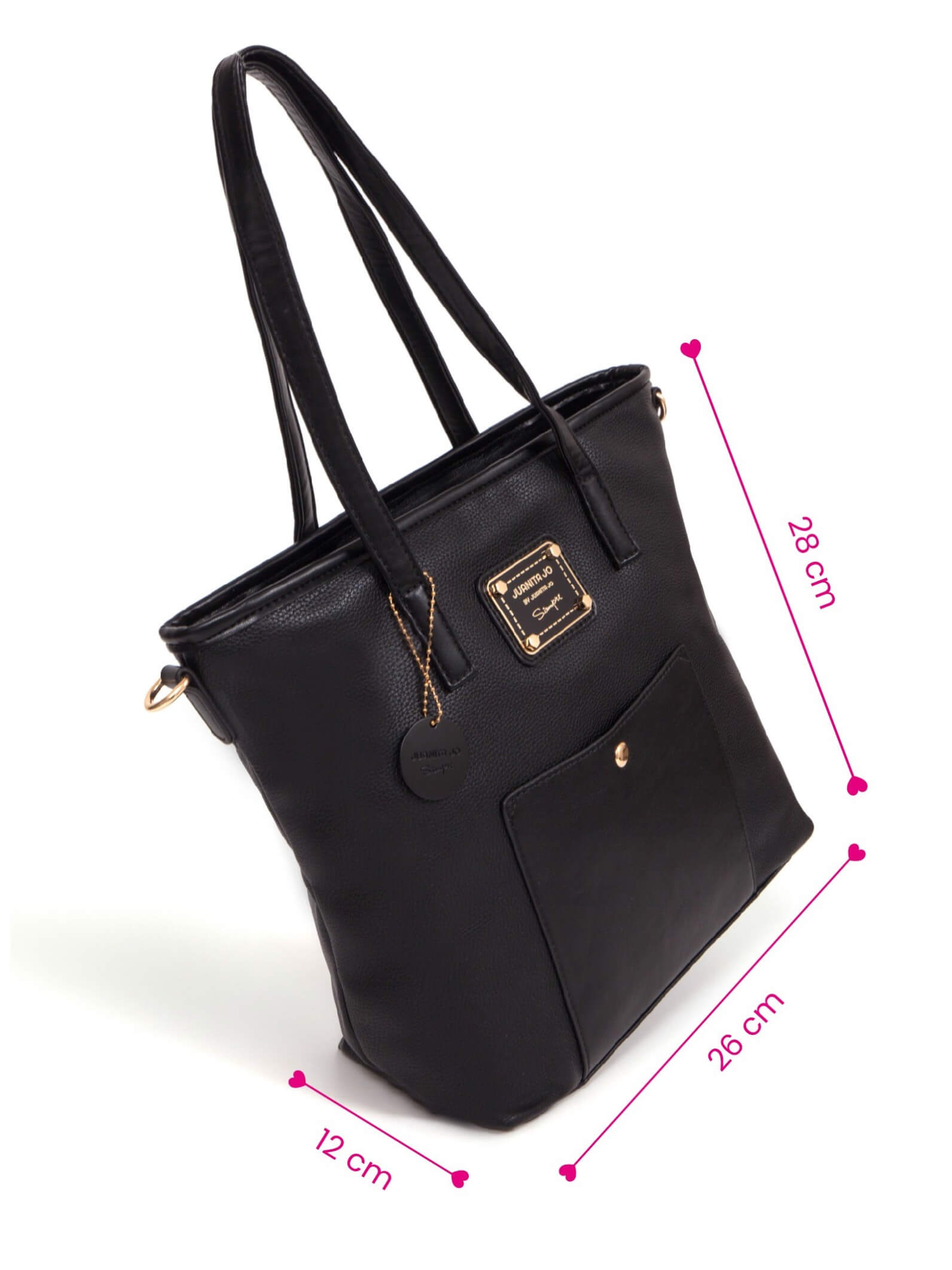 Cartera negra Duo