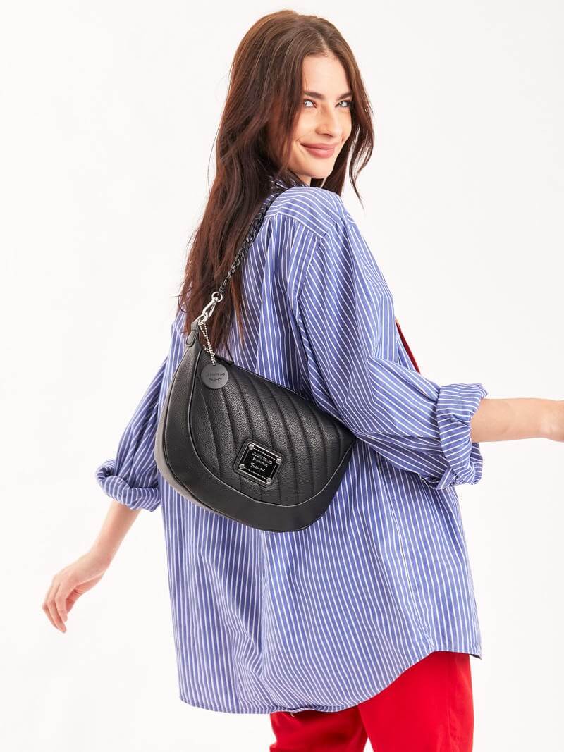 Cartera de hombro negra Andes