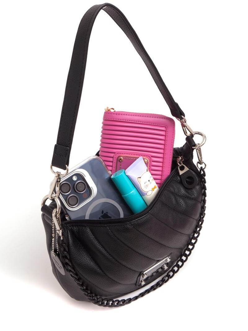 Cartera de hombro negra Andes