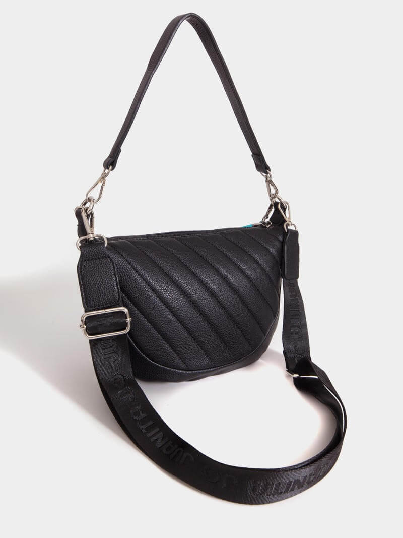 Cartera de hombro negro y  turquesa Andes