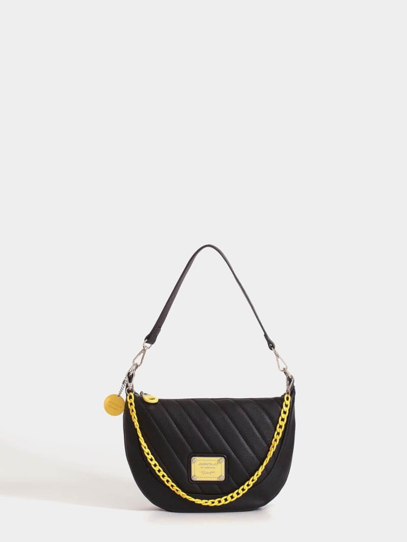Cartera de hombro amarillo y negro Andes