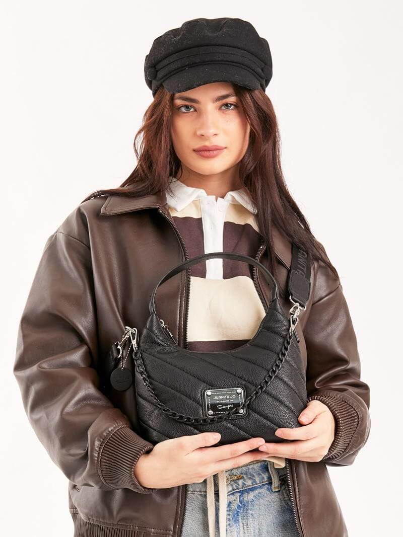 Cartera Baguette negra Andes