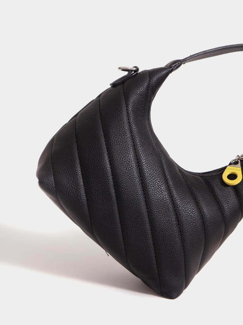 Cartera Baguette negro y amarillo Andes