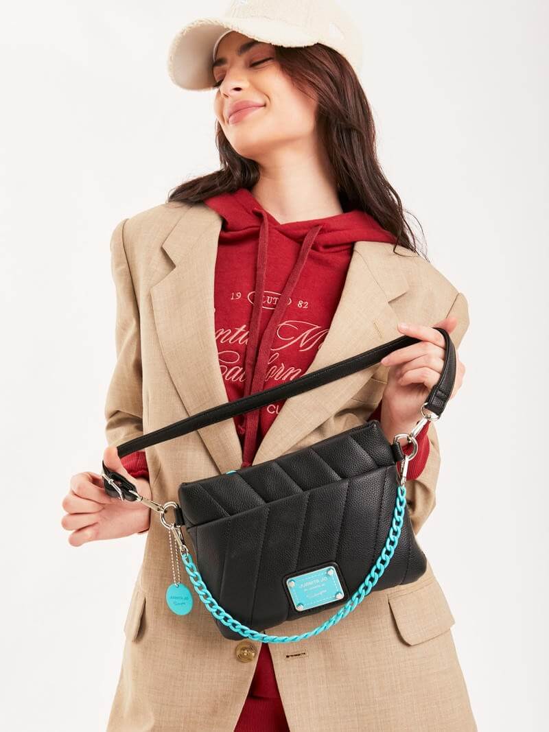 Bandolera negra y turquesa Andes