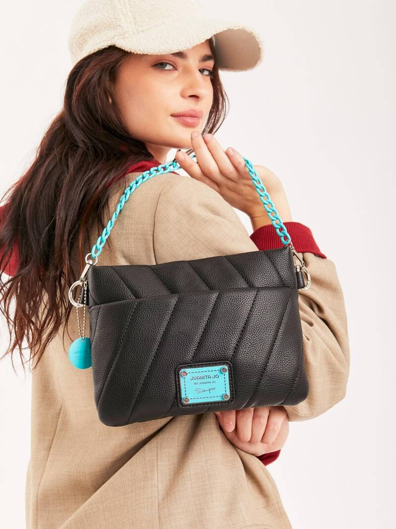 Bandolera negra y turquesa Andes