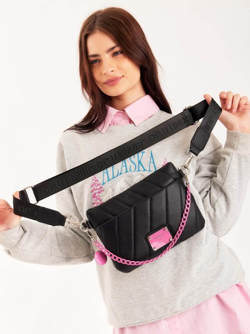 Bandolera negra y fucsia Andes