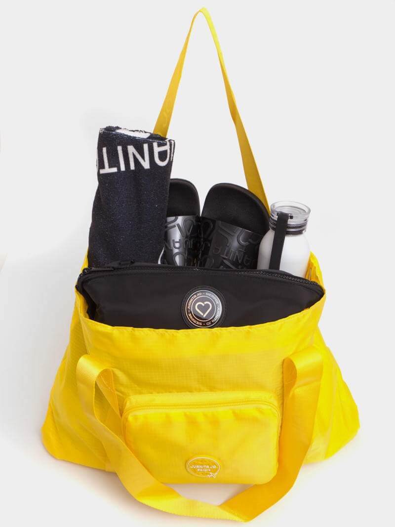 Cartera plegable para viaje amarillo Minimax