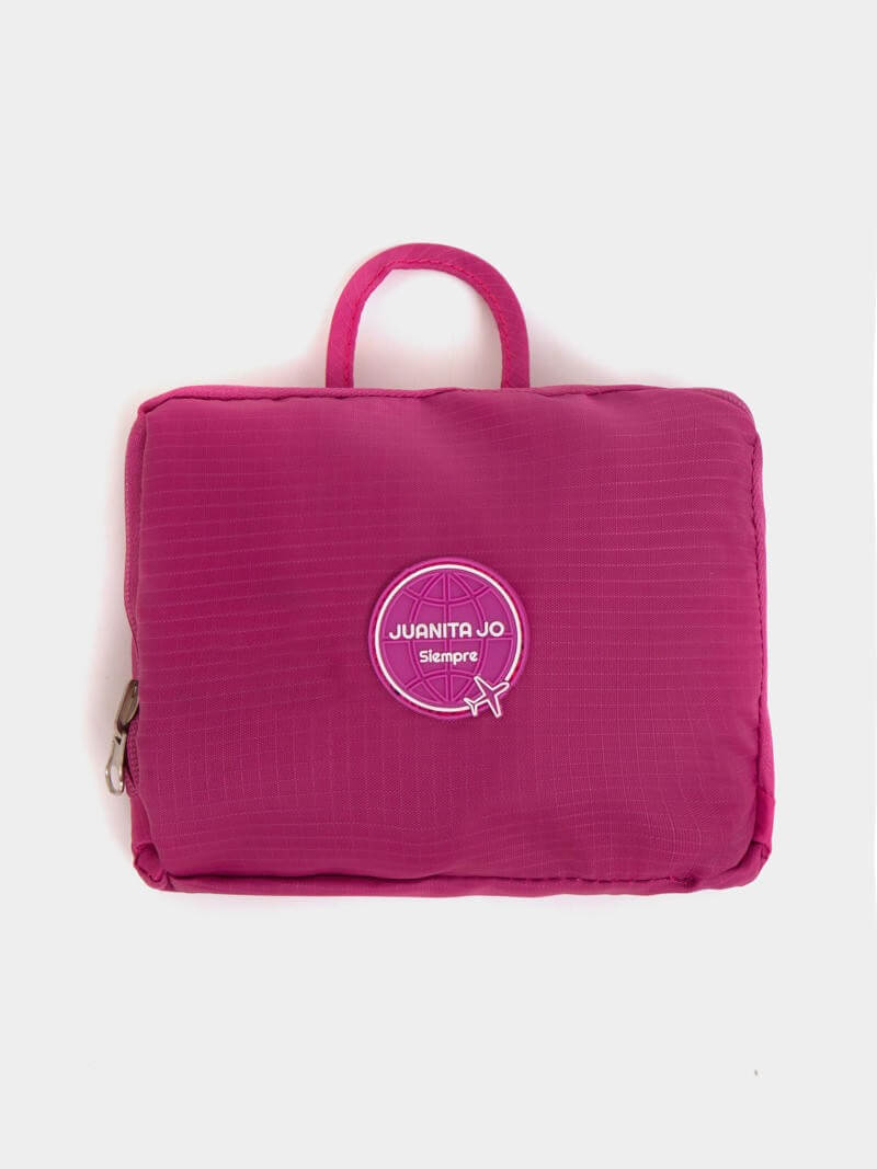 Cartera plegable para viaje fucsia Minimax