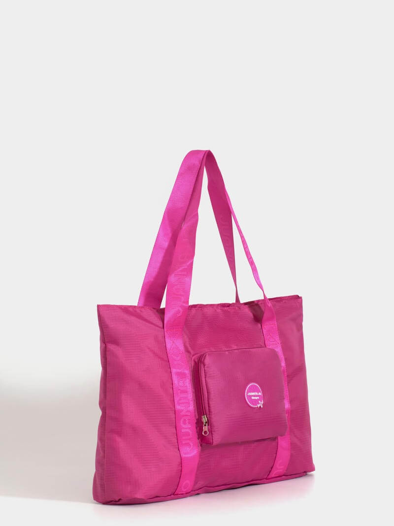 Cartera plegable para viaje fucsia Minimax