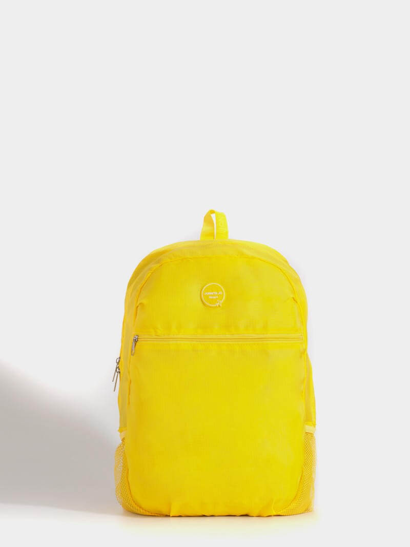 Mochila plegable para viaje  amarilla Minimax