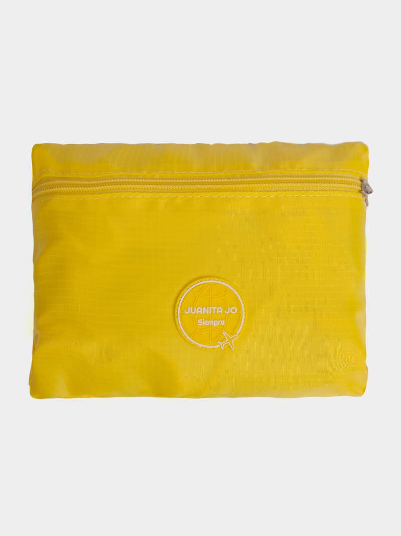 Mochila plegable para viaje  amarilla Minimax