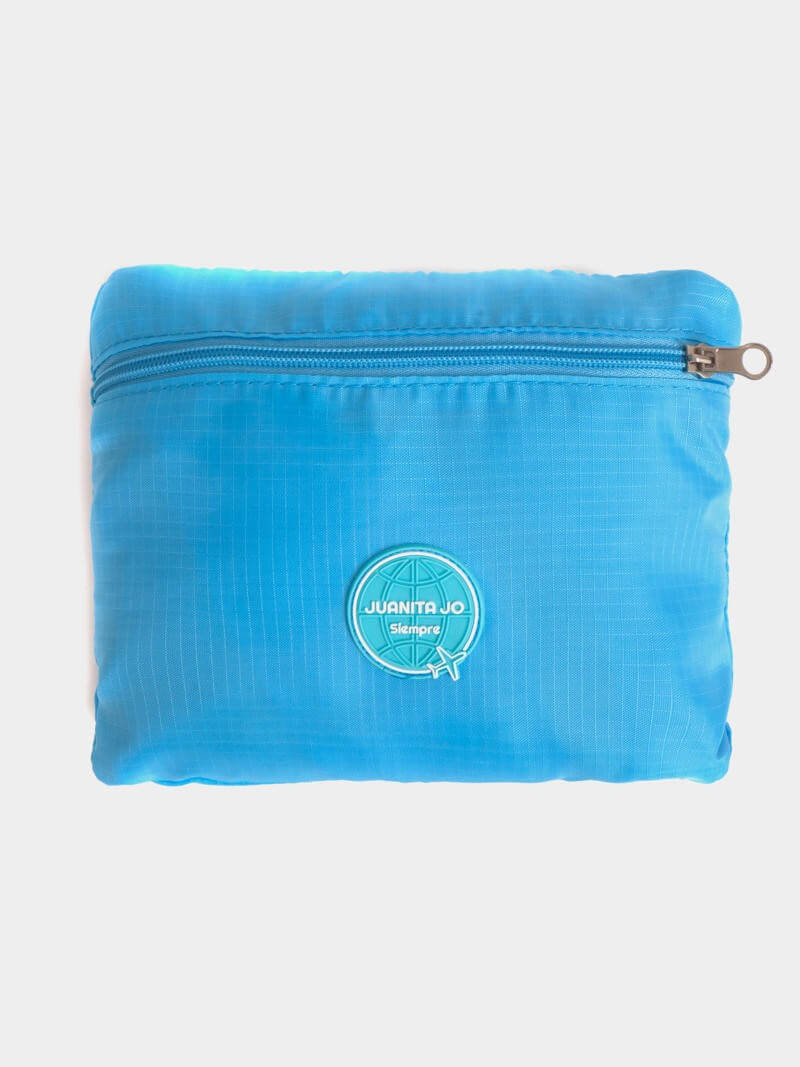 Mochila plegable para viaje turquesa Minimax