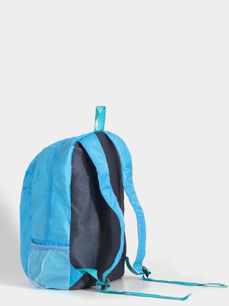Mochila plegable para viaje turquesa Minimax