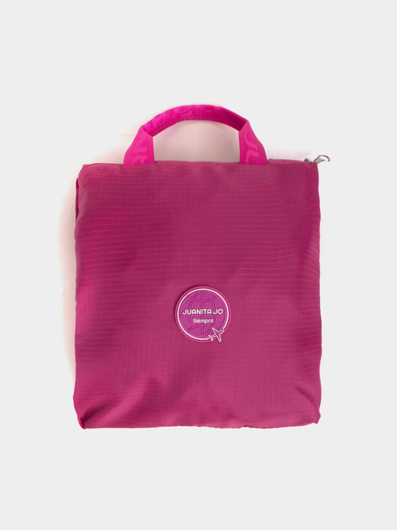 Bolso  grande plegable para viaje fucsia Minimax